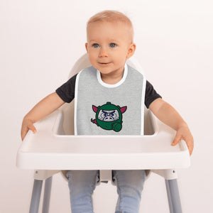 Open image in slideshow, Embroidered Baby Bib - Pig
