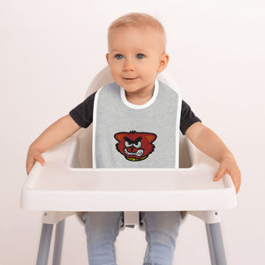 Open image in slideshow, Embroidered Baby Bib - Cat
