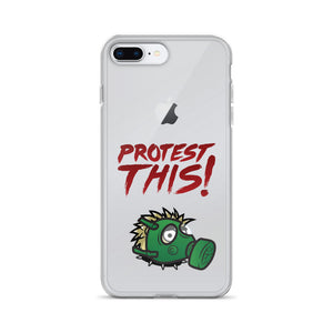 iPhone Case - hedgehog - red font