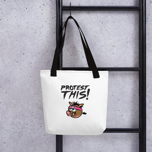 Open image in slideshow, Tote bag - warthog - black font
