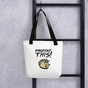 Open image in slideshow, Tote bag - hedgehog - black font
