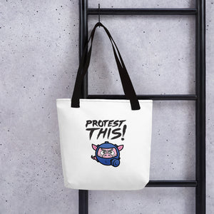 Open image in slideshow, Tote bag - pig - black font
