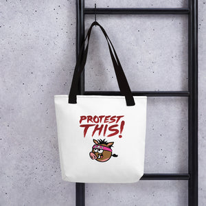 Open image in slideshow, Tote bag - warthog - red font
