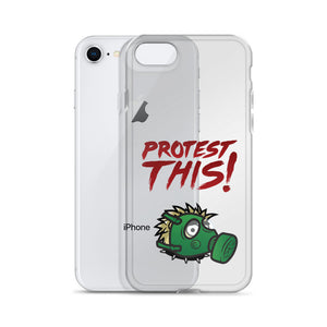 iPhone Case - hedgehog - red font