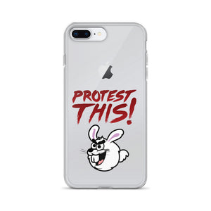 iPhone Case - rabbit - red font