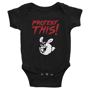 Open image in slideshow, Rabbit Skins 4400 Infant Baby Rib Bodysuit - red logo - rabbit
