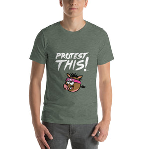 Open image in slideshow, Bella + Canvas 3001 Unisex T-Shirt - white logo - warthog
